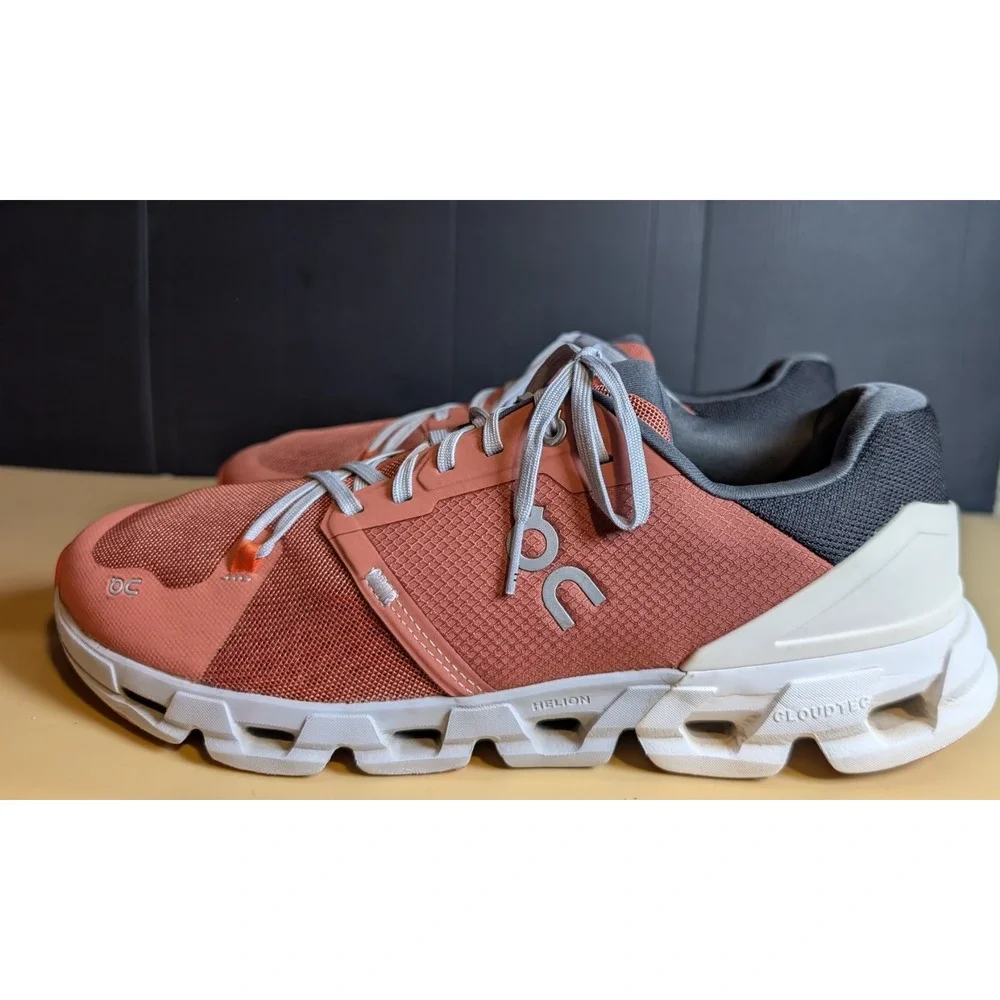 On Running Men's Cloudmonster Running Shoes Coral Size 11 Good